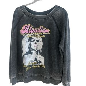 Recycled Karma distressed Blondie Sweatshirt.